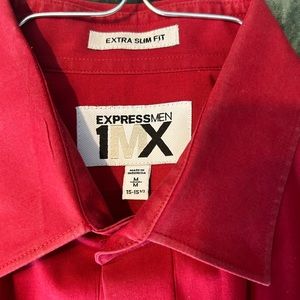 Express for Men. Red dress shirt. Extra Slim. Medium. 15.5 neck.